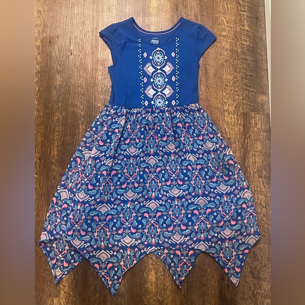 Faded Glory Girls Blue Dress Size Large 10-12